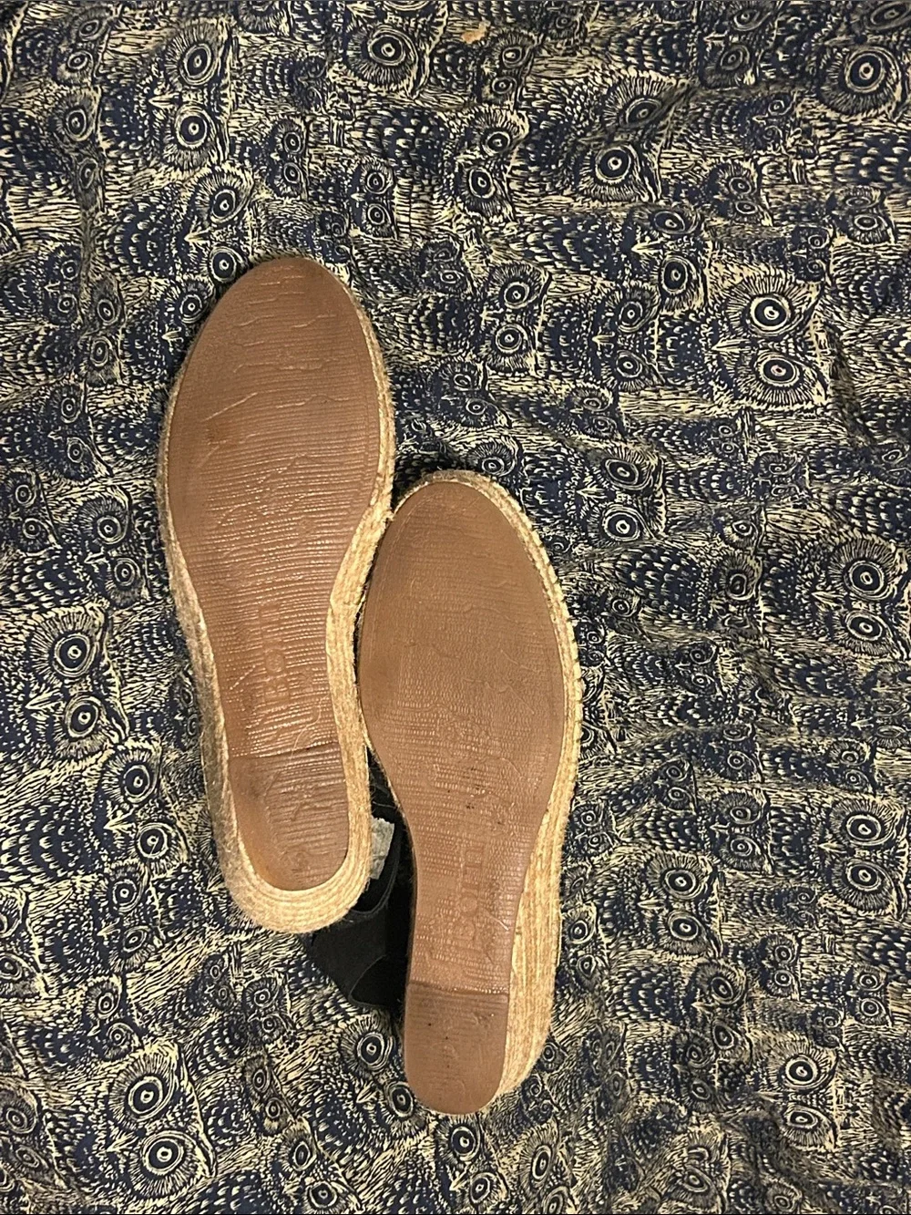 Born Women’s Black Espadrille Meade Wedge Slip-On Sandals